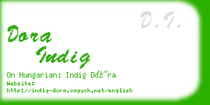 dora indig business card